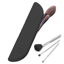 Storage Bags Travel Makeup Brush Holder Cosmetic Brushes Silicone Bag Compact Cosmetics Tool Organizer With Magnet Closure For Outdoor