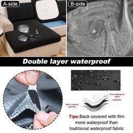 Double-Side Waterproof Sofa Cover Elastic Protector Sofa Seat Covers Pets Kids Sofa Cover For Living Room Sofas Case For Home