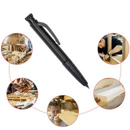 Professional Solid Carpenter Pencil Plastic Woodworking Scribing Pen Ergonomic Design Easy Use Graphite Refill Mechanical Marker