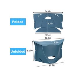 2in1Folding Plastic Small Bench Storage Bag Travel Outdoor Portable Stool Lightweight Paper Stool Compact Portable Fishing Bench