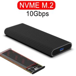 Enclosure PCIE NVME M.2 SSD Case Typec Port USB 3.1 SSD Enclosure 10Gbps NGFF SATA Transmission Hard Drive Box USB 3.0 HDD Case