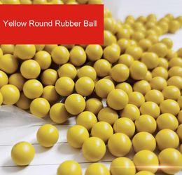 6mm 6.8mm 7mm 8mm 8.5mm Yellow Round Solid Rubber Ball Diameter Sealing Rubber Ball Industrial DIY Parts