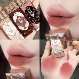 9 Colours Retro Red Lip Gloss Sweety Matte Liquid Lipstick Choccy Velvet Lip Mud Lasting Nude Lip Glaze Pink Lip Makeup Tint 240410