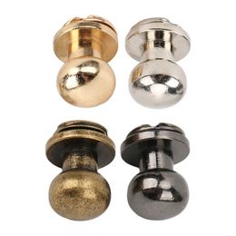 200 Sets Monk Rivet 9x8/7x5mm Lightweight Copper Material DIY Leather Rivets for Decorative Clothing Shoes Bags studs