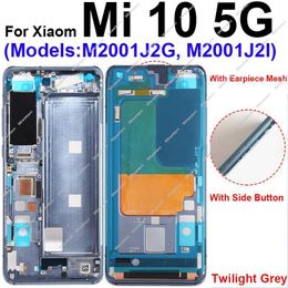 Middle Frame Housing For Xiaomi Mi 10 10 Pro 10S 10Lite 5G LCD Supporting Front Frame Middle Cover Bezel Plate Parts
