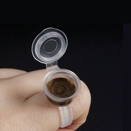50/100pcs/bag Permanent Makeup Eyelash Extend Micro Ring Cup Ink Cup Microblading Tattoo Pigment Holder Tattoo Accessories