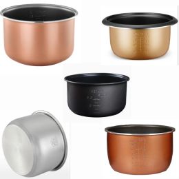 Pots Rice Cooker Liner General Food Stainless Steel Uncoated Thickened 2L3L4L5L6L8L Rice Cooker Inner Pot