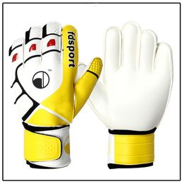 Children Professional Football Goalkeeper Gloves Latex Wear-proof Anti-slip Finger Guard Gloves Breathable Soccer Goalie Gloves