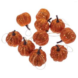 Decorative Flowers 10 Pcs Foam Pumpkin Artificial Pumpkins Prop Halloween Ornament Miniature Decor Fake Decoration Foams Props