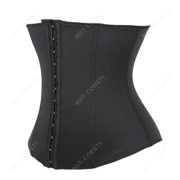 Women's Underbust Corset Plus Size Black Elastic Corsets Waist Trainer Abdomen Body Shaper Gothic Corset Waistband