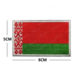 Republic Of Belarus Flag Patches Tactical Military Strip Embroidery Badges Reflective IR Multicam Flags Appliqued Emblem Chevron