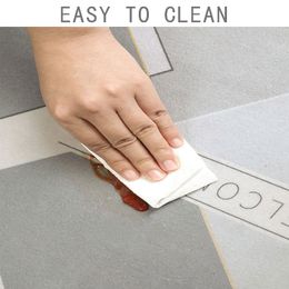 PVC Entry Door Floor Mat Kitchen Waterproof and Oil-proof Carpets Bathroom Non-slip Carpet Large Area Balcony Rugs Easy To Clean