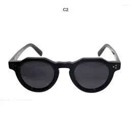 Sunglasses Model Retro Fashion Acetate Material Frame Outdoor Optical Unisex 2024