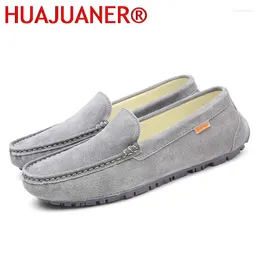 Casual Shoes Mens Slip On Loafers Men Fashion Suede Leather Moccasins Driving Men's Flats Male Luxury Designers