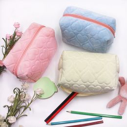 Solid Colour Creative Gift Large Capacity Pencil Case Stationery Bag Pillow Pencil Bag Pen Pouch