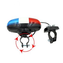 3X Bicycle Bell 6 LED 4 Tone Horn LED Light Electronic Siren Bicycle Bells For Kids Bike Accessories