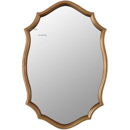 Retro Cloakroom Office Desktop Decorative Mirrors European Hotel Lobby Bathroom Mirror Simple Bedroom Wall Mounted Vanity Mirror