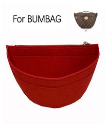 For BUMBAG Waist Felt Cloth Insert Bag Organiser Fanny Pack Bag Women Makeup Storage Cosmetic BagPremium FeltHandmade20 21030735644588511