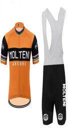 NEW 2022 Men MOLTENI Team Cycling Jersey Set Short sleeve Cycling Clothing MTB ROAD Bike Wear 19D Gel Pad Ropa Ciclismo Bicycle Ma2421474