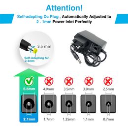 12V 1A Power Supply AC 100-240V Power Adapter Wall Charger DC 5.5mm x 2.1mm EU/AU/UK/US Plug For XIAOMI MI Router 3