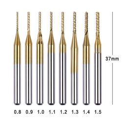 Titanium Coated Carbide Milling Cutter Practical Engraving Edge Cutter End Mill High Quality Cutting Grinding Machine Drill Bit