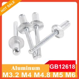 M3.2 M4 M4.8 M5 M6 Aluminium Mushroom Head Break Mandrel Blind Rivets Nail Pop Rivets For Furniture Car Aircraft GB12618