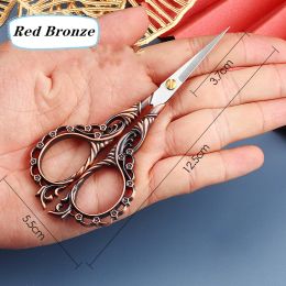 Retro Zakka Vintage Scissors for Diy Paper Antique Embroidery Sewing Tailor Thread Yarn Shears Cross-stitch Needlework Tools DIY