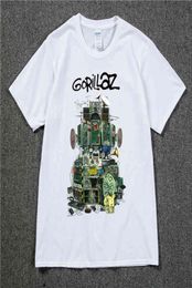Gorillaz T Shirt UK Rock Band Gorillazs Tshirt HipHop Alternative Rap Music Tee Shirt The NowNow New Album Tshirt Pure Cotton2616611