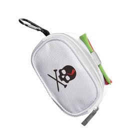 Skull Golf Ball Pouch Mini Golf Ball Bag Storage Pouch Fabric Golf Ball Holder Carry Storage Bag Great Gift For Golf Friends And