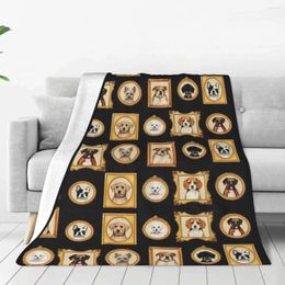 Blankets Dog Pattern Bed Blanket Flannel Air Conditioning