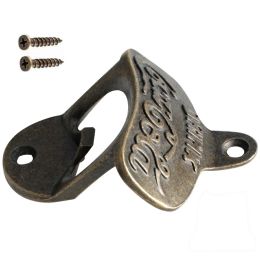 Vintage Wall Mount Bottle Opener with Screws Kitchen Bar Beer Zinc Alloy Can Opener Tool Household Professional Corkscrew Gadget