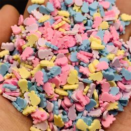 50g Macarons Bunny Rabbit Slices Mixed Polymer Hot Clay Sprinkles for Slimes Filling Material DIY Nail Art Craft