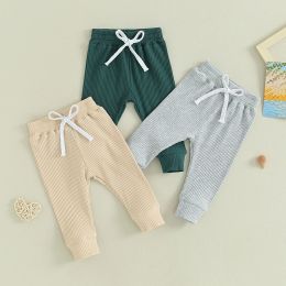 Trousers Casual Baby Trousers Bottoming Pant Ribbed Elastic Pants Solid Colour Infant Clothing for Kids Toddler Boys Girl Clothes