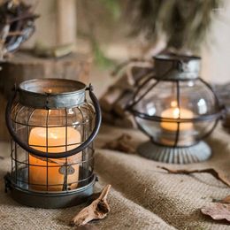 Candle Holders Balcony Lantern Holder Luxury Mobile Glass Jar Halloween Metal Wall Decoracion Hogar Vintage Furniture