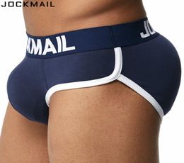 JOCKMAIL Brand Enhancing Mens Underwear Briefs Sexy Bulge Gay Penis pad Front Back Magic buttocks Double Removable Push Up Cup D7448829