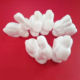 Foam Rabbit Easter Bunny Craft Polystyrene Diy Shapes Crafts Shape White Rabbits Toys Supplies Figurine Kids Mould Animal Floral