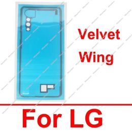 Back Battery Cover Adhesive Sticker For LG Velvet Wing 5G Rear Battery Door Housing Glue Tape Camera Frame Stickcer Repalcement