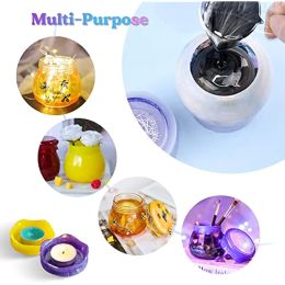 DIY Crystal Epoxy Resin Mould Pudding Cup Storage Box Mirror Silicone Mould For Resin