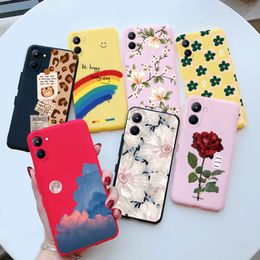 For Oppo Realme C33 Case Soft Silicone TPU Cover Phone Case For Fundas Realme C33 C 33 Coque Flower Animals Couple Bumper Etui