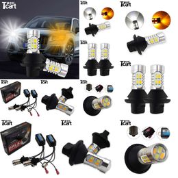 Tcart Turnlight with DRL for Mazda CX-7 CX7 2006-2017 Daytime Running Lights& Front Turn Signal Light All in One PY21W BAU15S