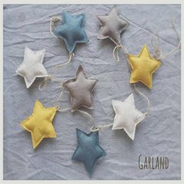Tapestries Nursery Kids Nordic Pography Props Baby Room Wall Decorations Star Garlands