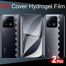 2PCS 360 Full Body Batterfly Cover Hydrogel Film For Xiaomi Mi 13 12 11 Ultra Lite 10 Pro 12X MIX4 Protector Redmi K50 Pro Film