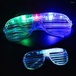 Party Decoration Glow Dark Glasses Neon Led Set 15 Pairs Vibrant Color Shutter For Kids Adults Birthday