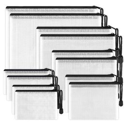 12PCS Multifunctional Waterproof Folder Office Supplies,Multiple Sizes File Organiser