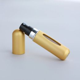 50Pcs/Lot 5ml Mini Perfume Spray Bottle Portable Refillable Aluminium Atomizer Bottle Refill Travel Cosmetic Tool