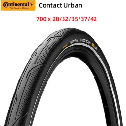 Continental Contact Urban 700 x 32/35/37/42 Bicycle Road Wire Bead Tires 180TPI City Cycling 3M Reflective Strips Wear-resistant