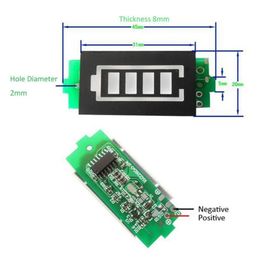 2024 1S 2S 3S 4S Single 3.7V Lithium Battery Capacity Indicator Module 4.2V Blue Display Electric Vehicle Battery Power Tester Li-ion Sure,
