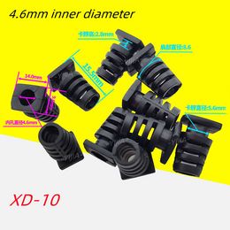 10pcs Cable Gland Connector Rubber Strain Relief Cord Boot Protector 4.6/5.2/6mm Wire Cable Sleeve Cellphone Charger Power Tool