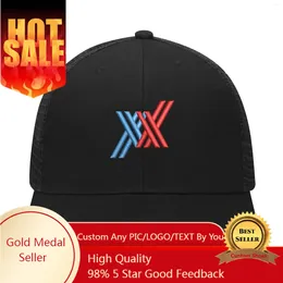 Ball Caps DARLING In The FRANXX Logo Embroidery Hat Mens Womens Sports Baseball Hats Hip Hop Mesh Cap Summer Headdress Custom Made