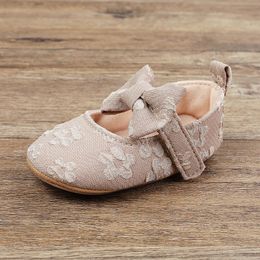 Adorable Spring-Autumn Bowknot Baby Shoes: Perfect First Steps with Non-slip Protection